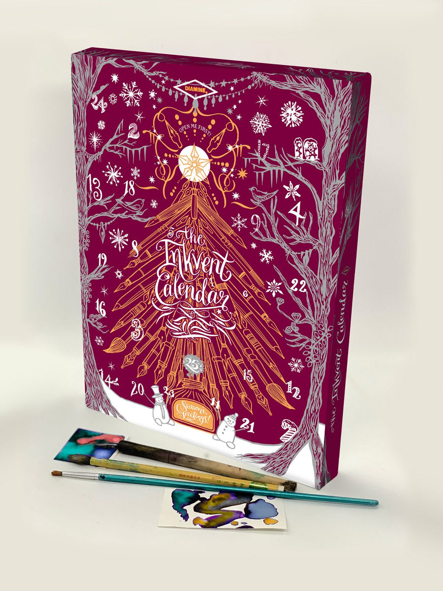 Diamine 2026 Inkvent Calendar Fountain Pen Ink - Burgundy Edition (Coming Soon)