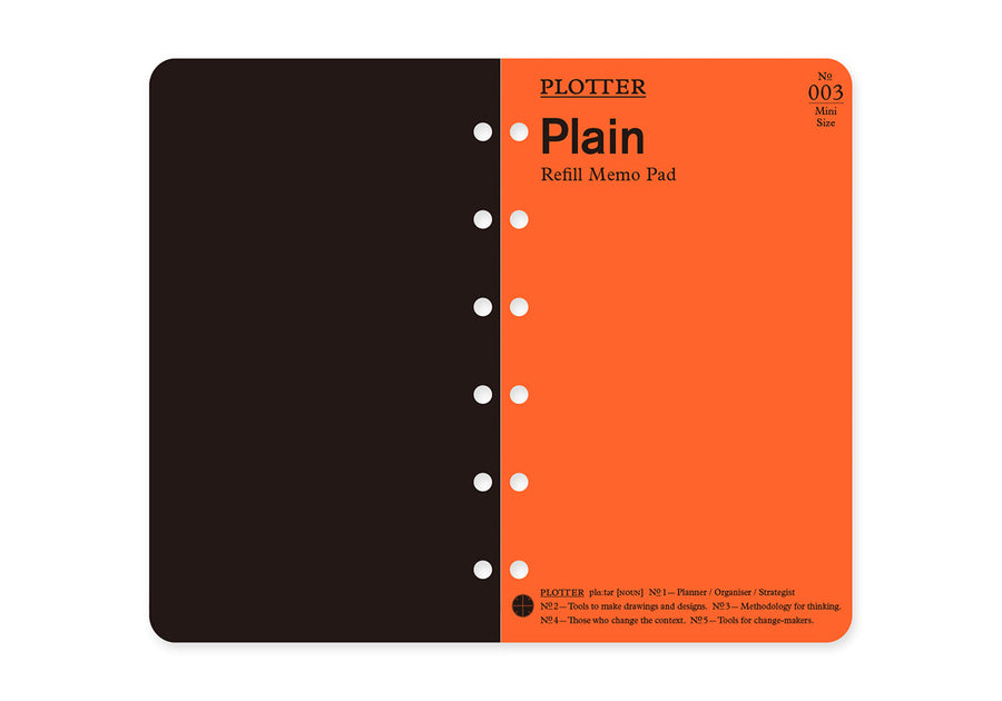 PLOTTER Refill Memo Pad - Mini Size