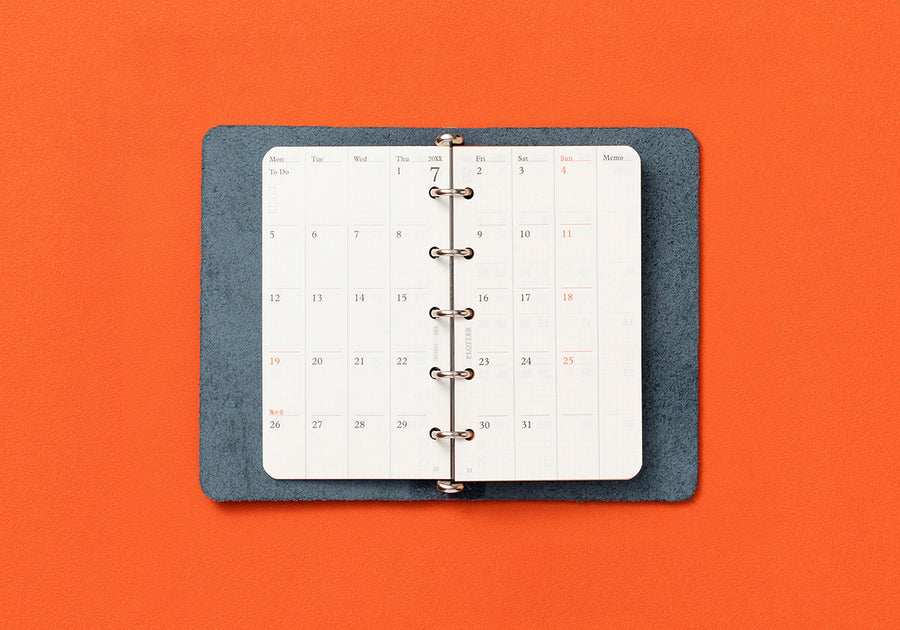 PLOTTER Schedule Refill 2026 - Monthly - Mini 5 Size