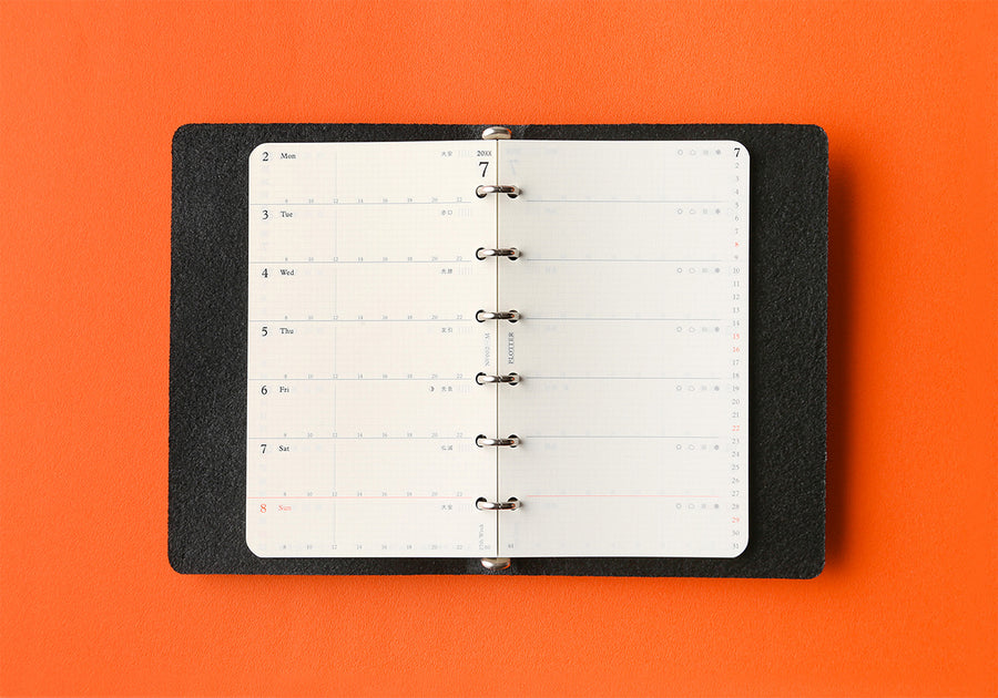PLOTTER Schedule Refill 2027 - Weekly - Mini Size