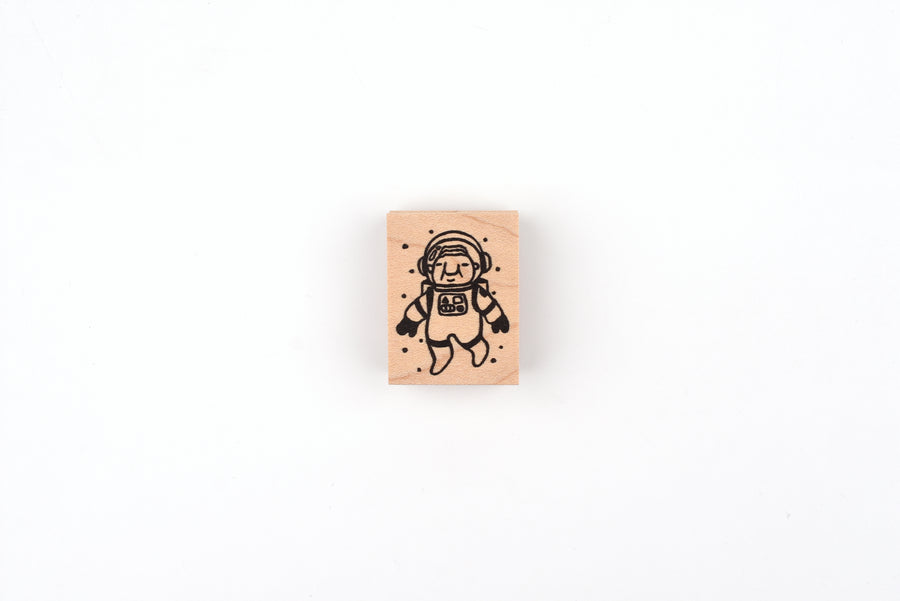 RiraRira Wooden Rubber Stamp - Chief Iwai's Spacewalk