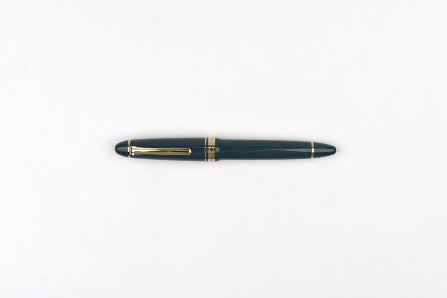 Sailor 1911 Large Fountain Pen - 18K Gold Trim - Shining Green