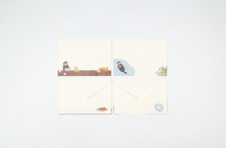 NB Envelopes - Ressa - A Sea Otter and Shell Madeleines