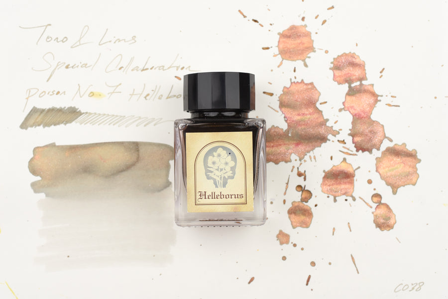 Tono & Lims Glass Pen Ink Bottle - Special Collaboration - Poison No.7 Helleborus - 30ml