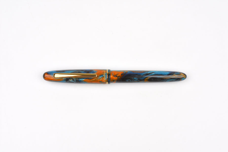 Esterbrook x BUNGUBOX Estie Diamondcast Fountain Pen - Kachofugetsu Collection - Kingfisher - Limited Edition