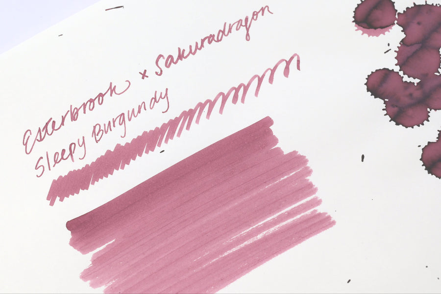 Esterbrook x Sakuradragon Ink - Sakura Street - Sleepy Burgundy - 30mL Bottle - Limited Edition