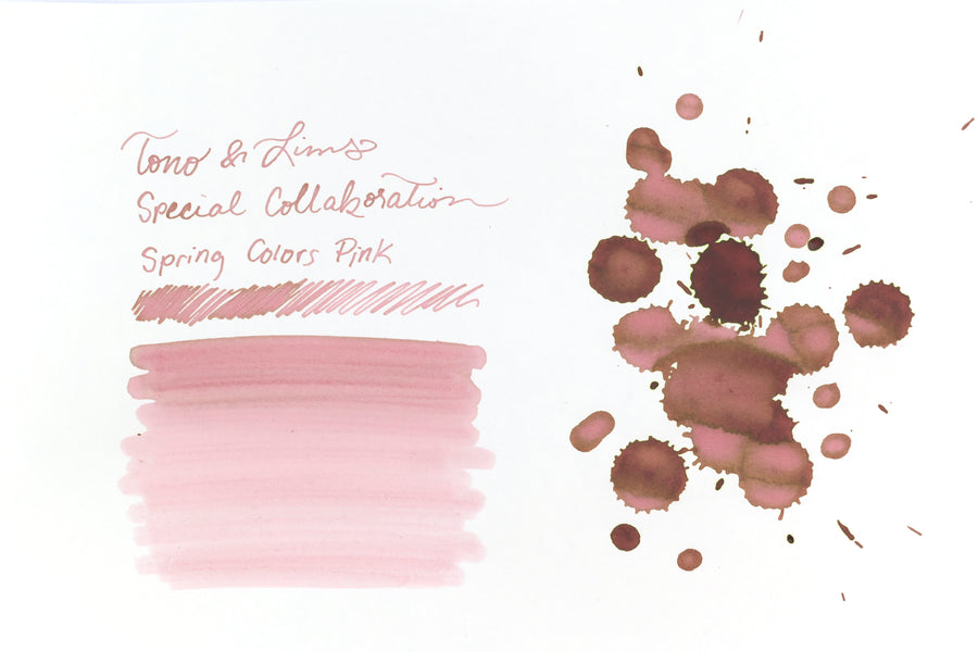 Tono & Lims Ink Bottle - Special Collaboration - Spring Colors - Pink (春いろ ピンク) - 30ml