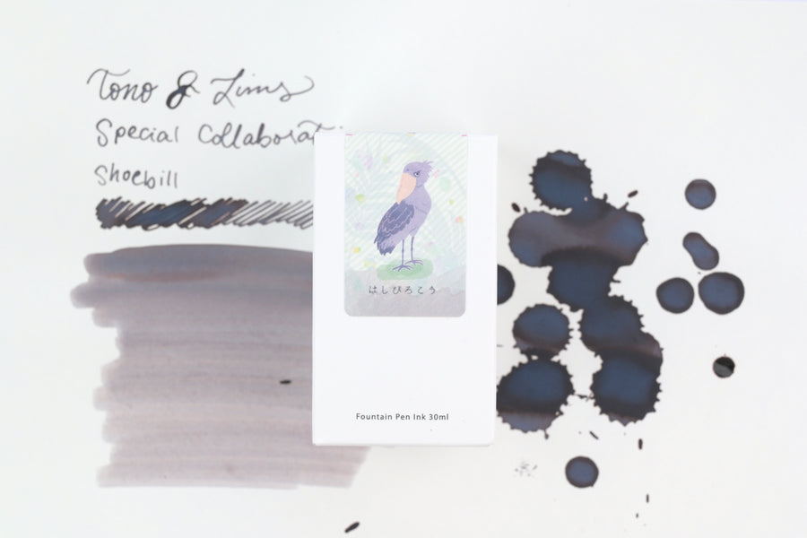 Tono & Lims Ink Bottle - Special Collaboration - Shoebill (はしびろこう) - 30ml
