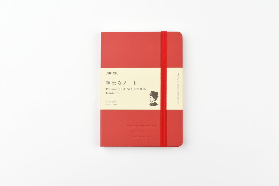 Apica Premium C.D. Hard Cover Notebook - A6 - Grid