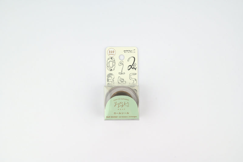 Yuru Log Roll Stickers - Numbers