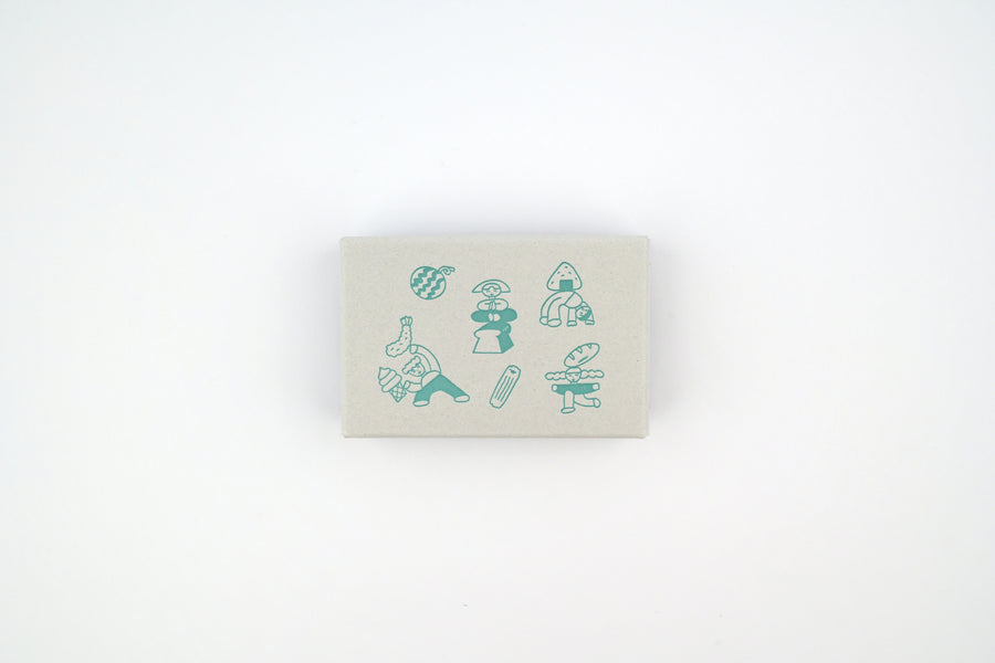 Mizushima x Tadashi Nishiwaki JIZAI Clear Stamp Set - People and Food