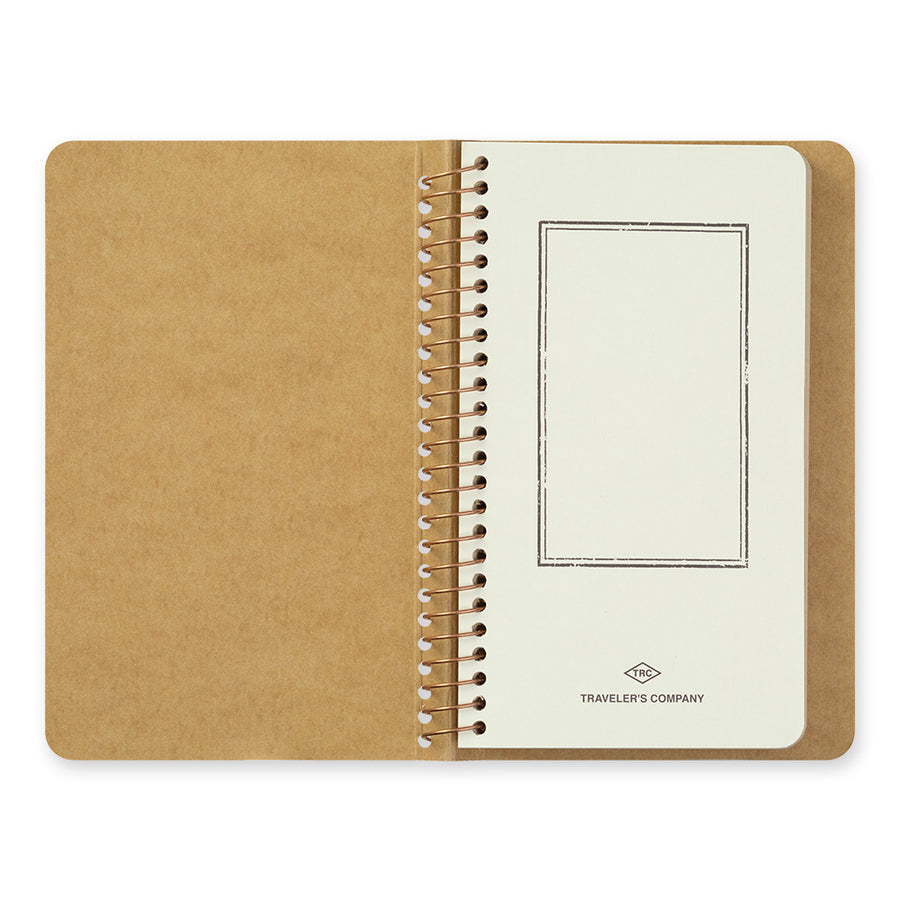 TRAVELER'S Company - Spiral Ring Notebook - Blank DW Kraft Paper - A6 Slim