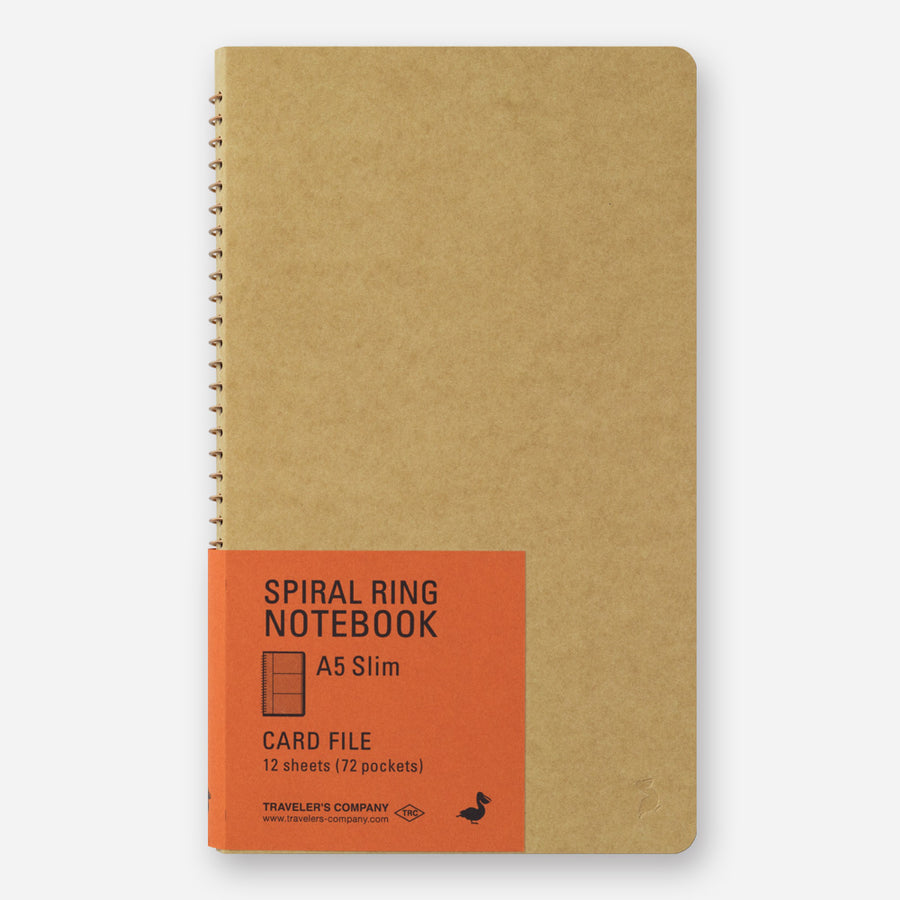 TRAVELER'S Company - Spiral Ring Notebook - Card File - A5 Slim