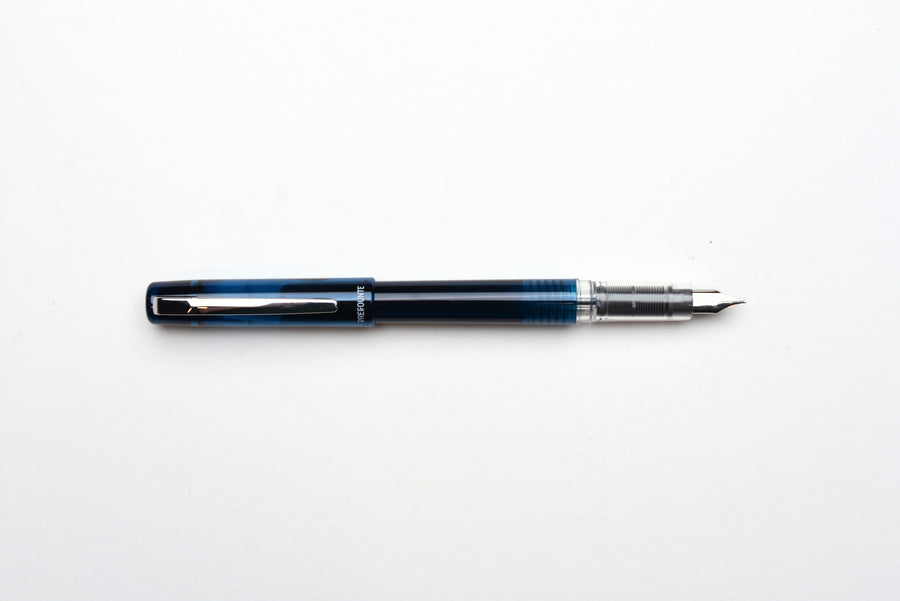 Platinum Prefounte Fountain Pen - Graphite Blue