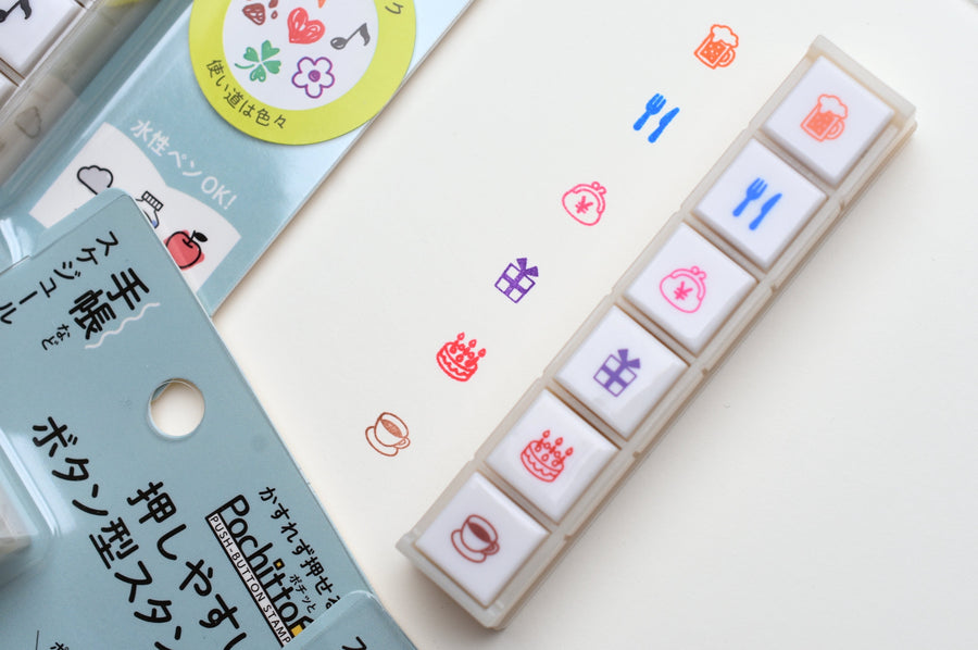 Kodomo No Kao Pochitto6 Push-button Stamp