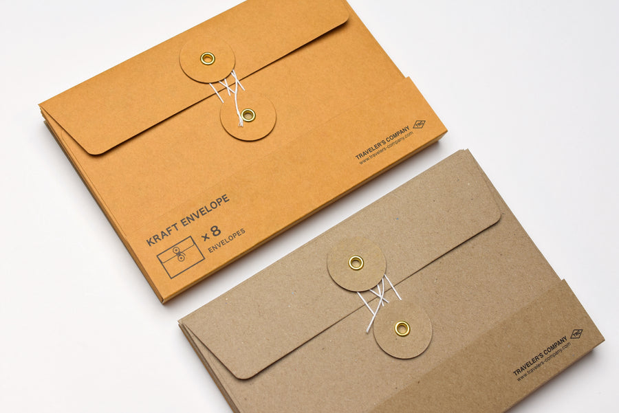 TRAVELER'S Company - Kraft Envelope Medium - Set of 8