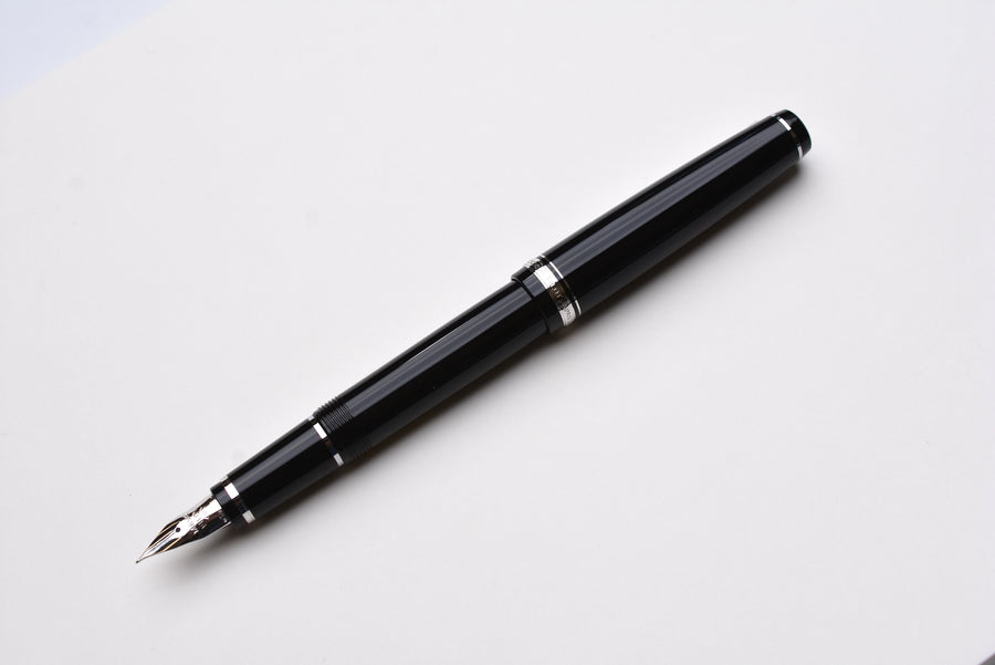 Pilot Falcon Fountain Pen - Black/Rhodium