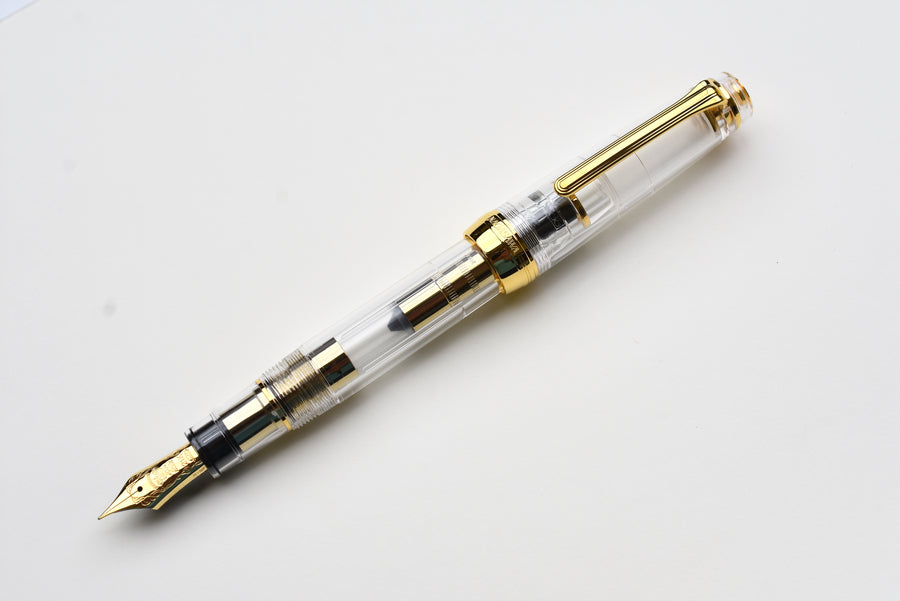 Nagasawa Original Large Fountain Pen Skeleton Gearske - Gold