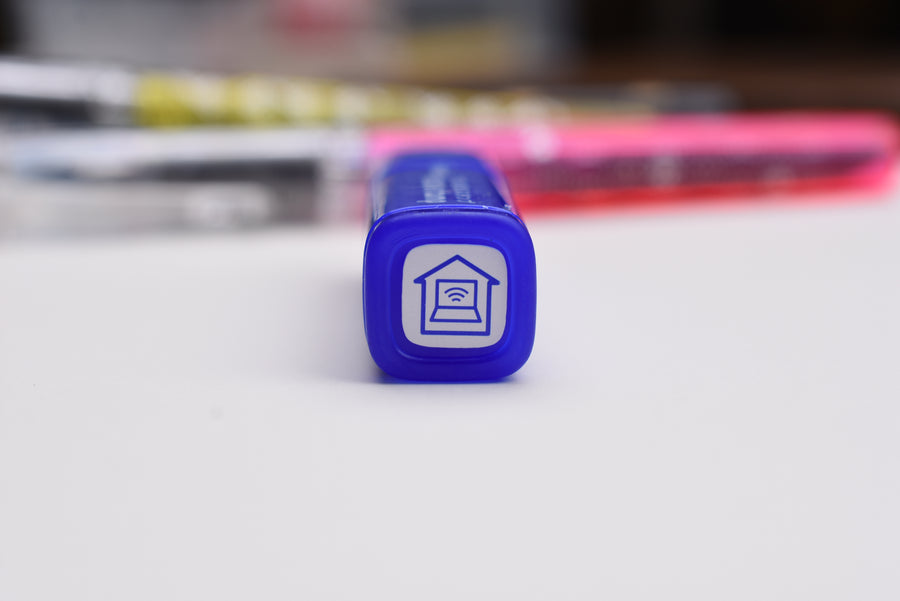 FriXion Erasable Stamp - Blue - Telework/Remote Work