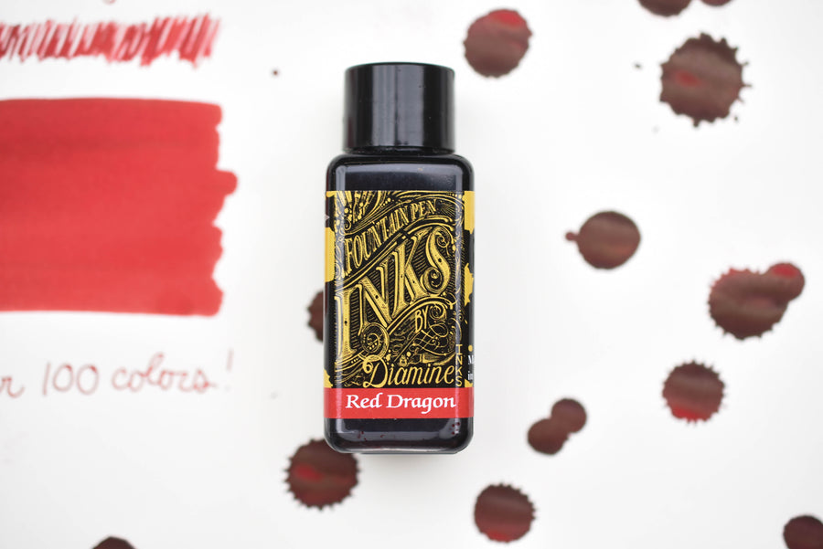 Diamine Fountain Pen Ink - Red Dragon - 30mL