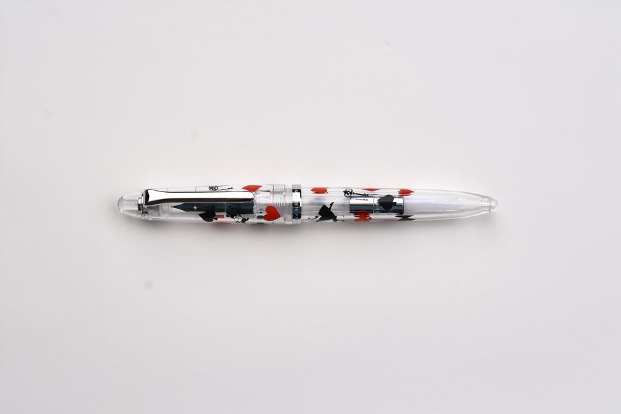 BUNGUBOX Original Fountain Pen - Alice in Wonderland - Black & Red