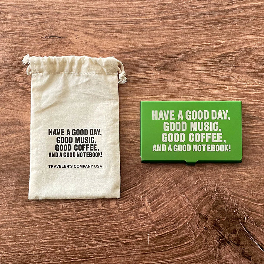 TRAVELER'S Company USA x Art Toolkit - HAVE A GOOD DAY - Pocket Palette - Limited Green