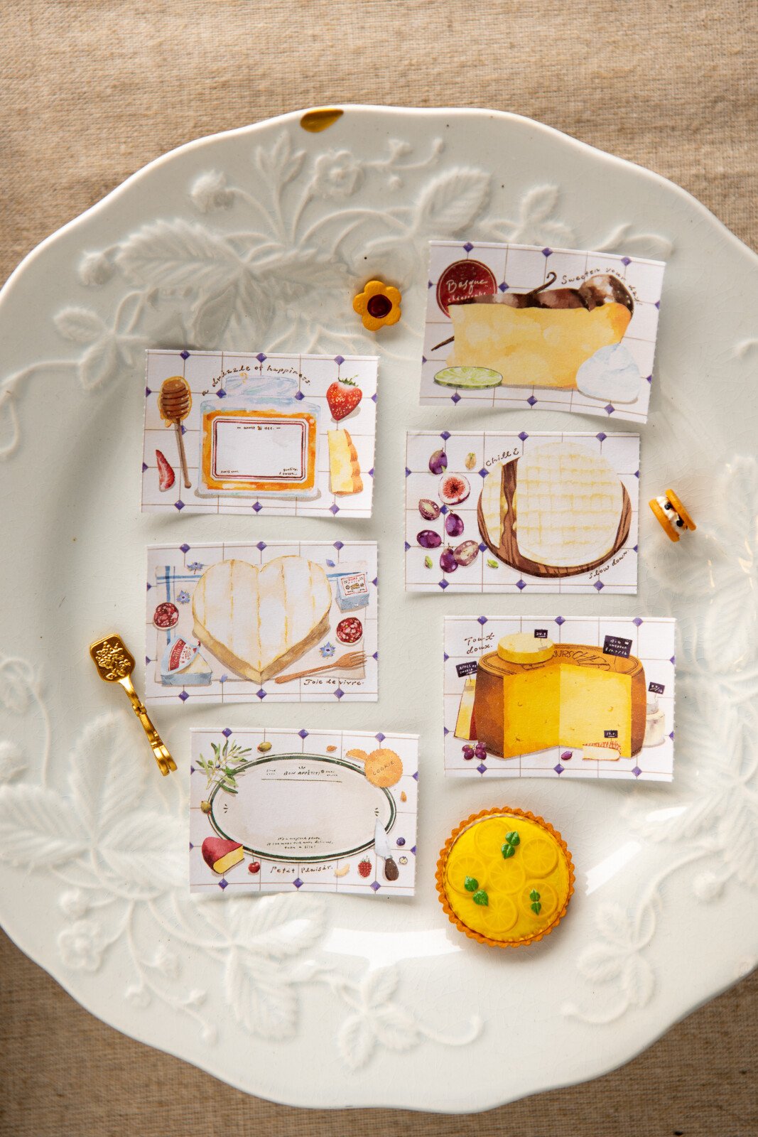 OURS Sticker Memo Roll - Cheese Lover (Pre-Order Starts Sept 17 at 11am EDT; Shipping Starts late Oct)