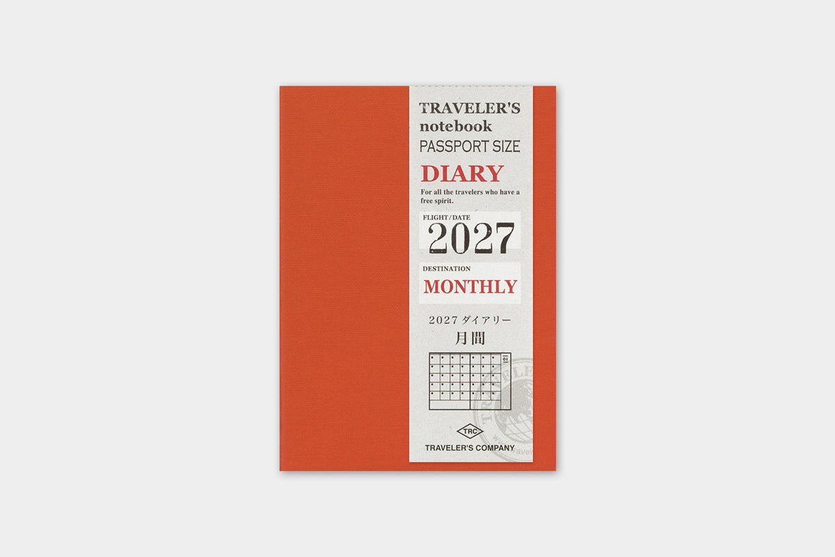 TRAVELER'S Notebook Passport Size 2027 Monthly (Pre-Order Starts Sept 7 @ 11am ET; Shipping Starts After 10/19)