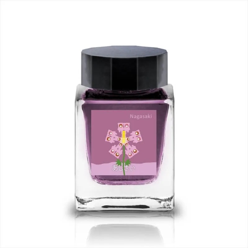 Tono & Lims Ink Bottle - Nagasaki Special 2023 - あじさい (Hydrangea) - 30ml