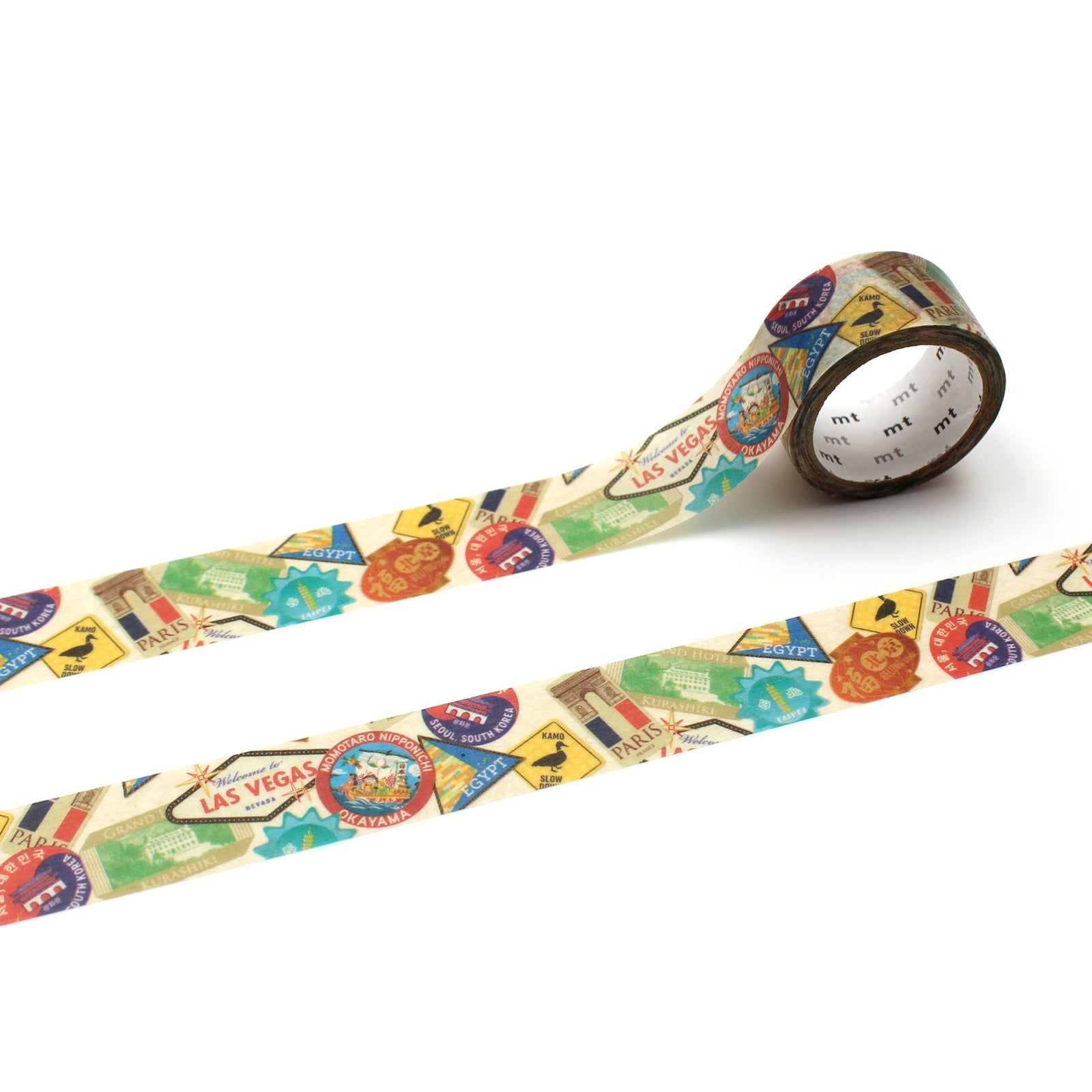 mt Washi Tape - upcycle - Travel Sticker Collage