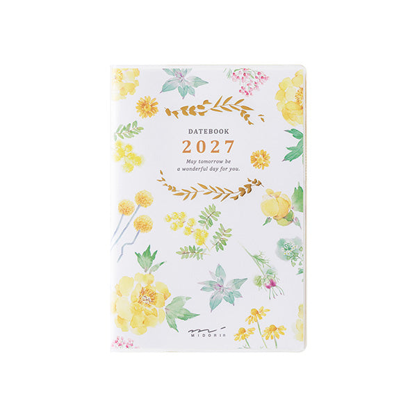 Midori Pocket Diary 2027 - Country Time Flowers - Mini (Coming Soon)