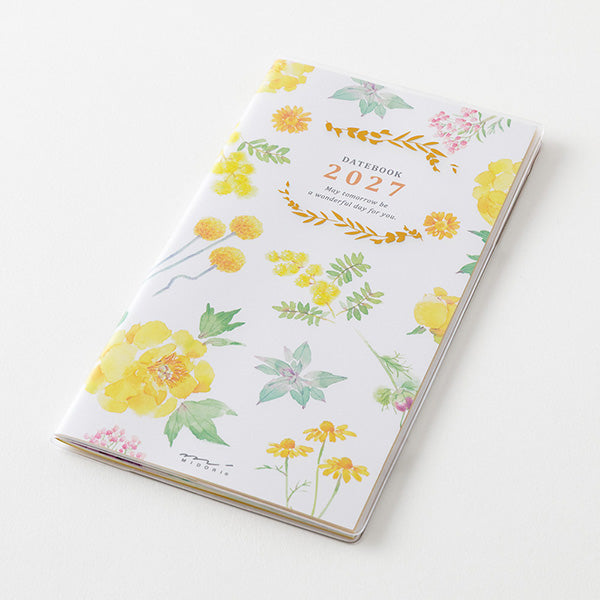 Midori Pocket Diary 2027 - Country Time Flowers - Slim (Coming Soon)