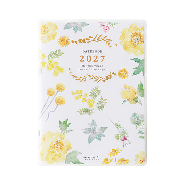 Midori Pocket Diary 2027 - Country Time Flowers - A6 (Coming Soon)