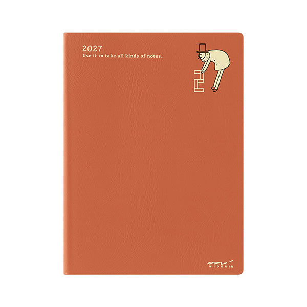 Midori Pocket Diary 2027 - Ojisan - A6 - Monthly (Coming Soon)
