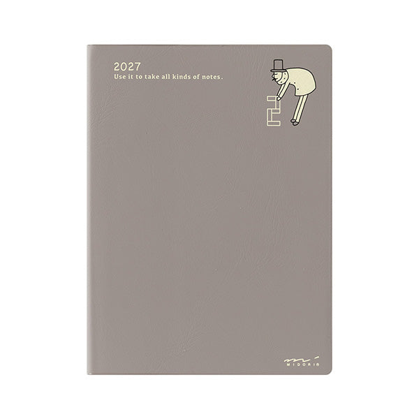 Midori Pocket Diary 2027 - Ojisan - A6 - Weekly Block (Coming Soon)