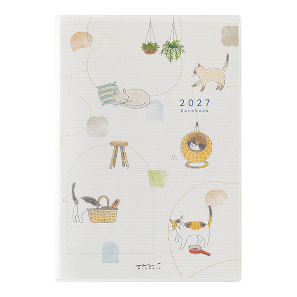Midori Pocket Diary 2027 - Cat - B6 (Coming Soon)