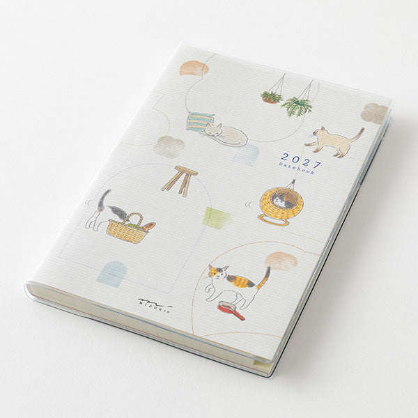 Midori Pocket Diary 2027 - Cat - B6 (Coming Soon)