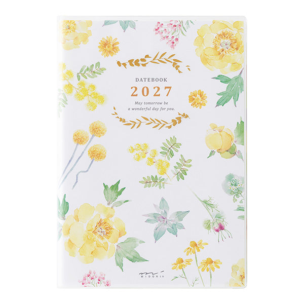 Midori Pocket Diary 2027 - Country Time Flowers - B6 (Coming Soon)