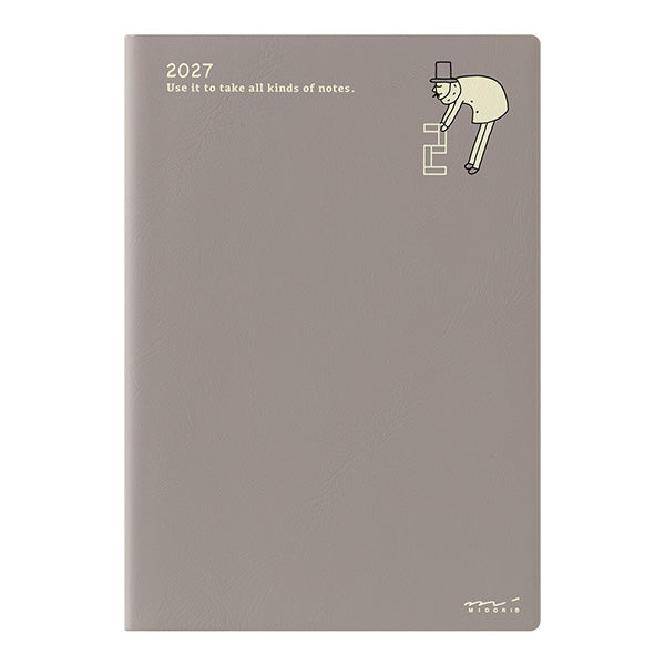Midori Pocket Diary 2027 - Ojisan - B6 (Coming Soon)