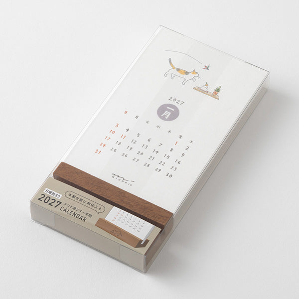 Midori Stand Calendar 2027 - Cat (Coming Soon)