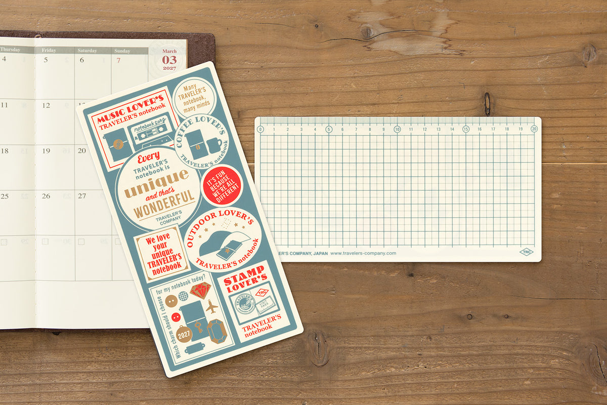 TRAVELER'S Notebook Regular Size Underlay 2027 (Pre-Order Starts Sept 7 @ 11am ET; Shipping Starts After 10/19)