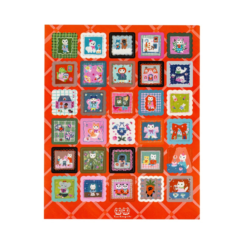 Hobonichi - Yumi Kitagishi: Stickers - Daily Life of White Cat