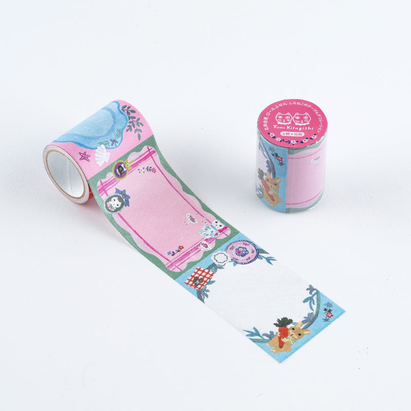 Hobonichi - Yumi Kitagishi: Sticky Note Roll - White Cat’s Table Decorations