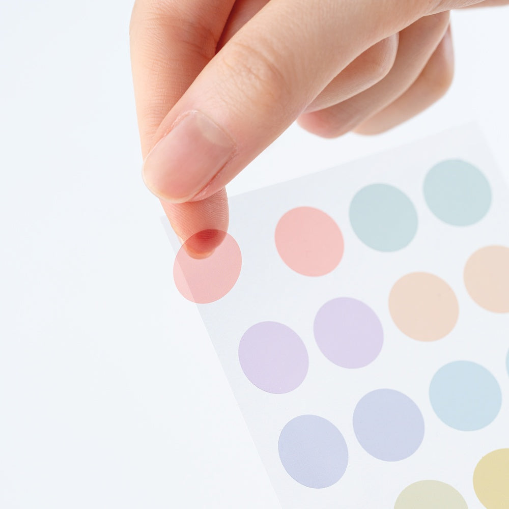Hobonichi 2026 - TSUKI no IRO: Transparent Dot Stickers - 15mm