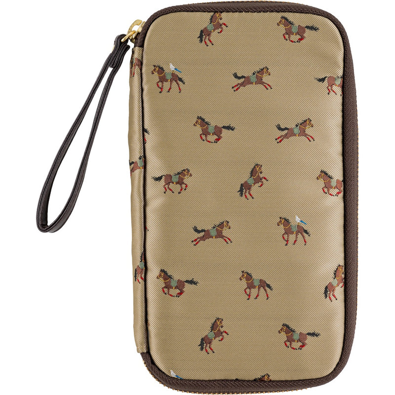 Hobonichi 2026 Small Drawer Pouch - Bow & Tie: Galloping Horses