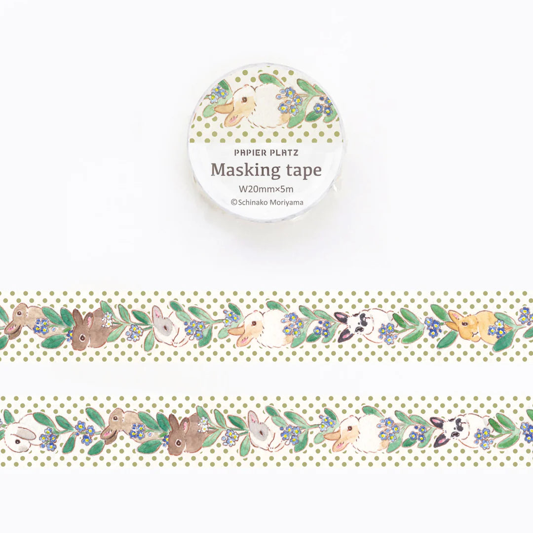 Papier Platz x Schinako Moriyama - Rabbit and Forget-me-not