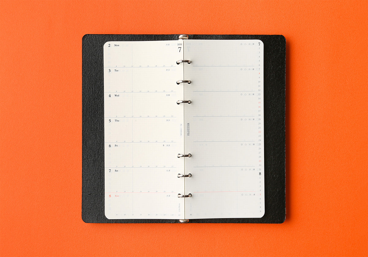 PLOTTER Schedule Refill 2026 - Weekly - Narrow Size