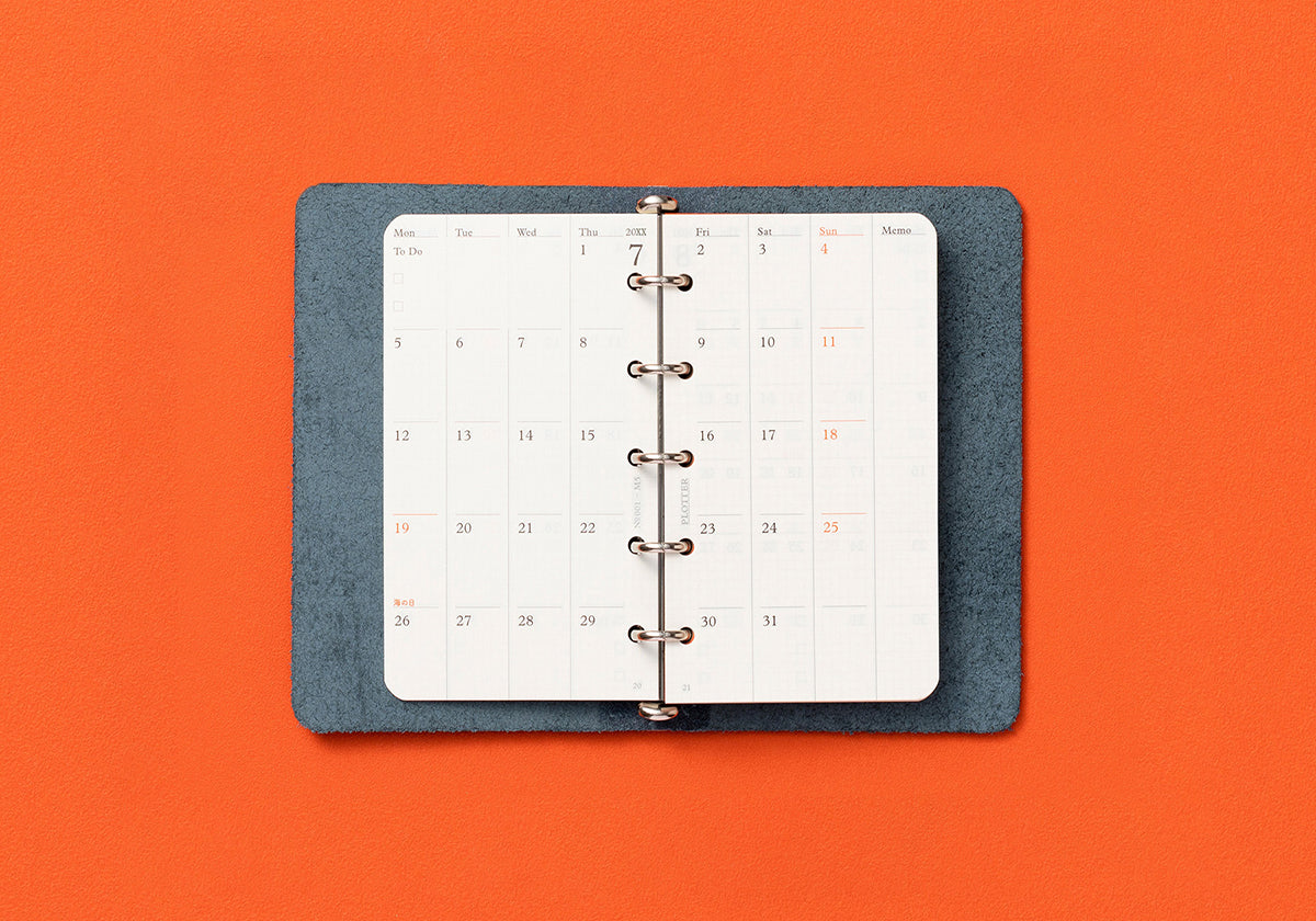PLOTTER Schedule Refill 2027 - Monthly - Mini 5 Size