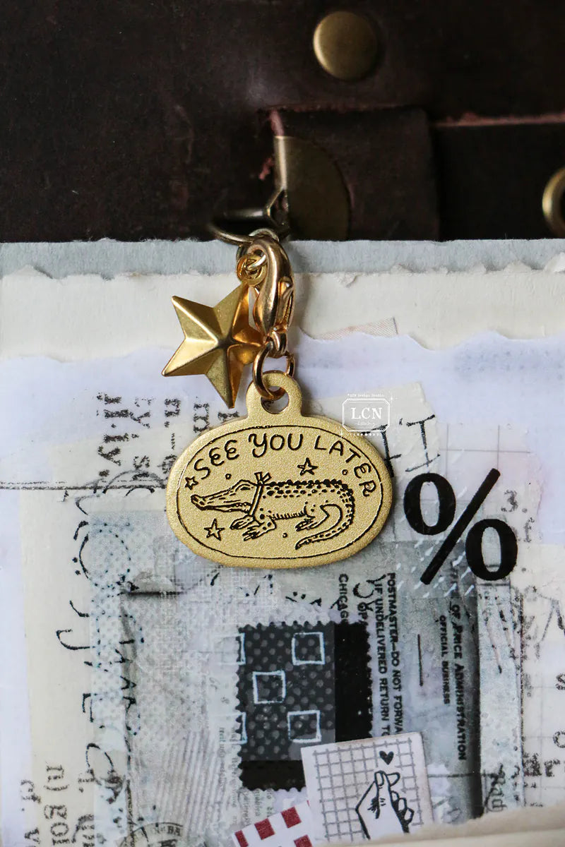 LCN Brass Charm - See You Later