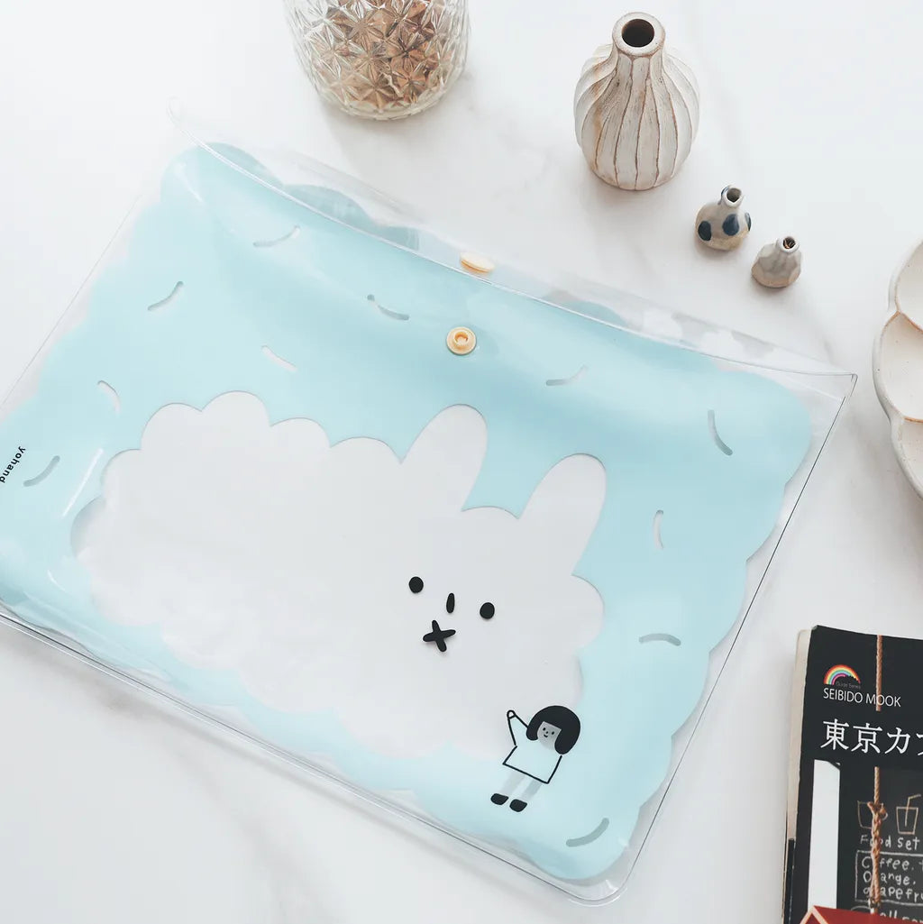 Yohand Studio Transparent Pouch - Dog Cloud - Large